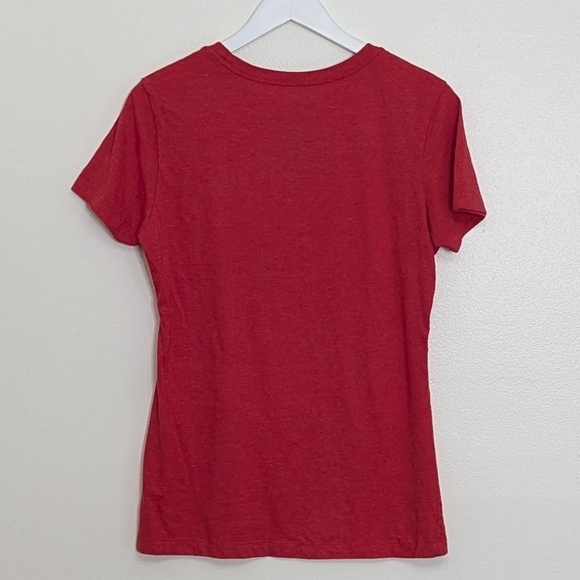 Philadelphia Phillies Shirt Women Nike Large Red Slim Fit Short Sleeve - Picture 6 of 6